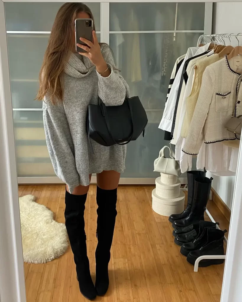 23 Cute and Cozy Ways to Style Chunky Sweater - Inspired Beauty