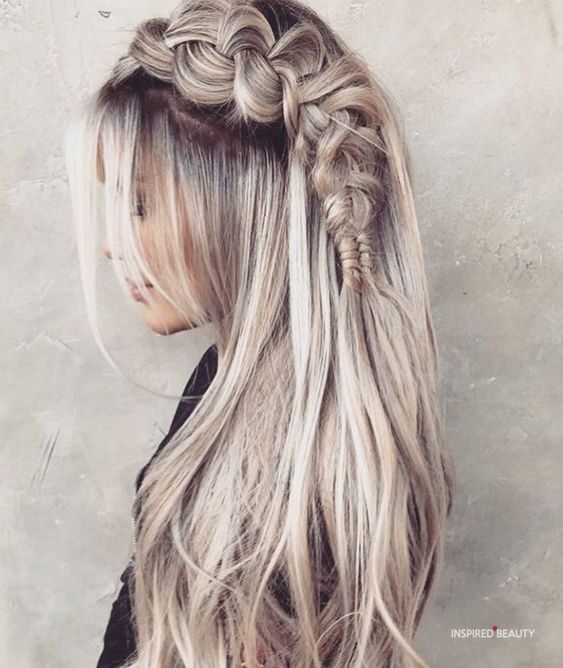 Viking hair braids female