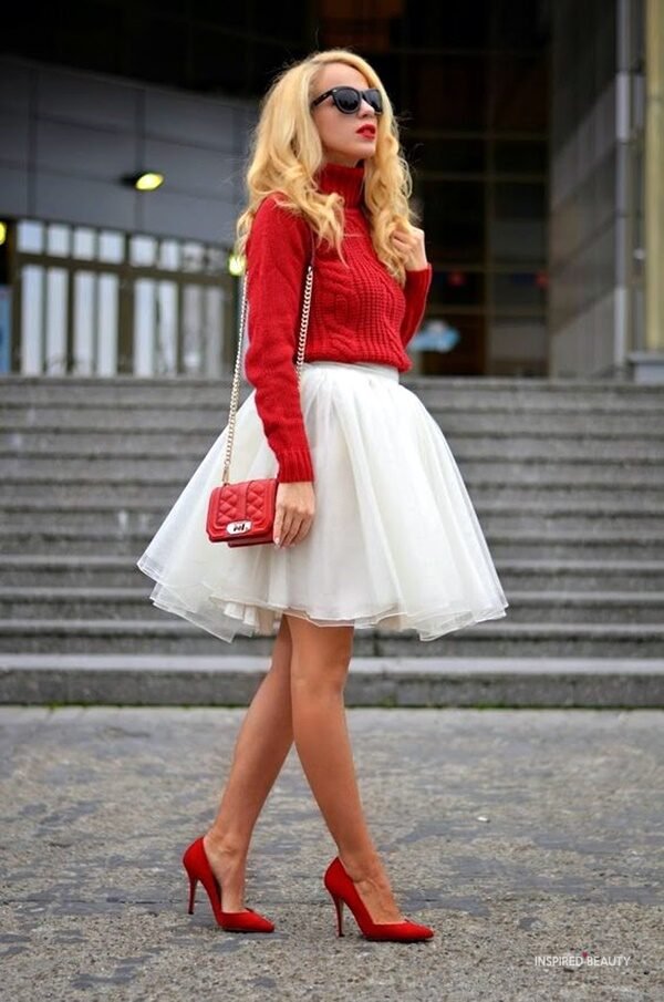 tulle skirt christmas outfit