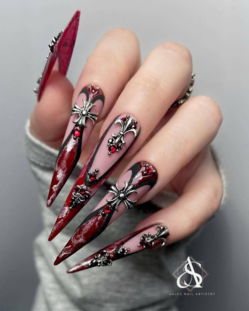 Medieval Inspired Nails 