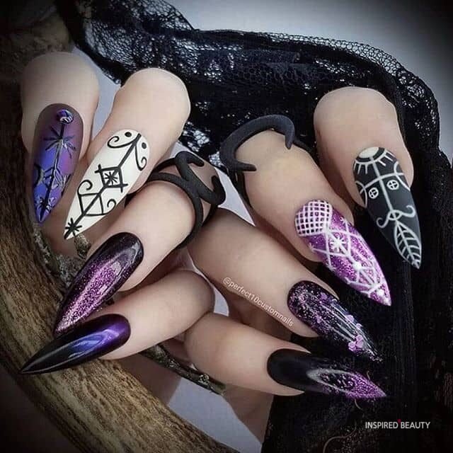 deep purple nails