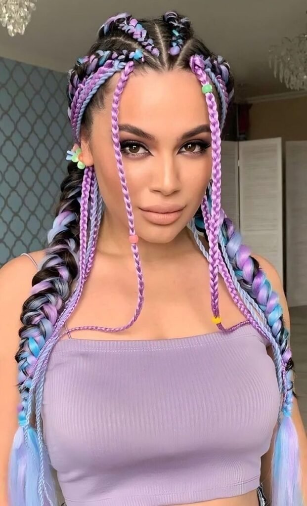 rave braids festival hair