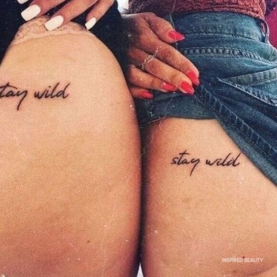 Matching sister tattoos 