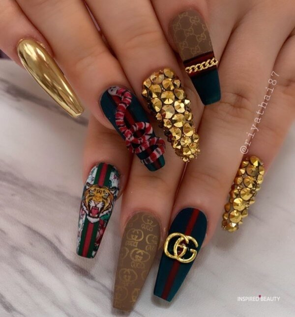 38 Stunning Coffin Nails With Diamonds Inspired Beauty