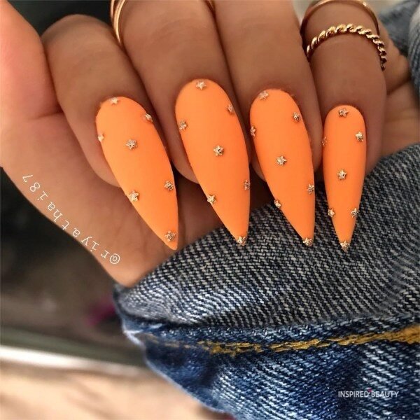 Long Nails With Rhinestones