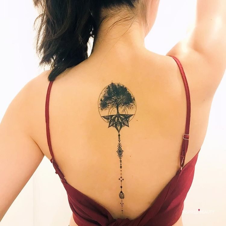 elegant spine tattoo ideas