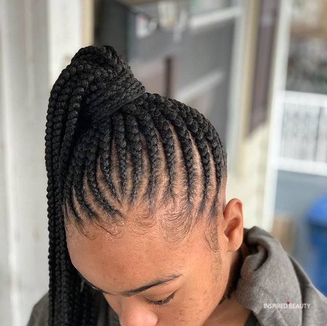 Ponytail Knotless Braids