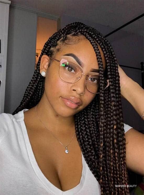 Featured image of post Large Knotless Box Braids With Color