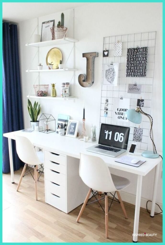 Double Work Station home office idea
