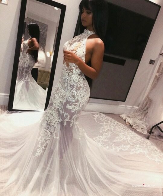Mermaid Shape wedding dress