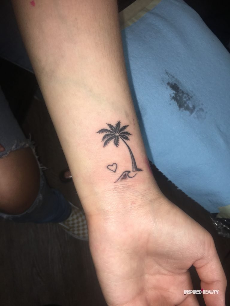 palm tree tattoo design