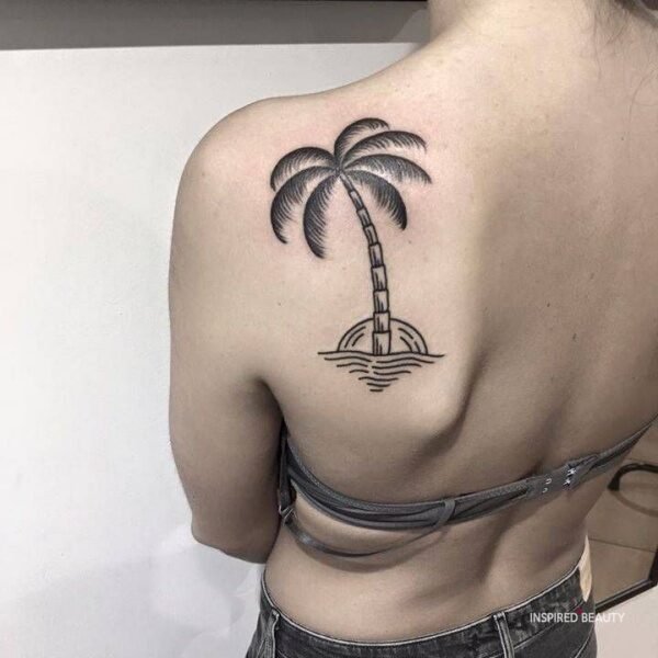 palm tree tattoos for females
