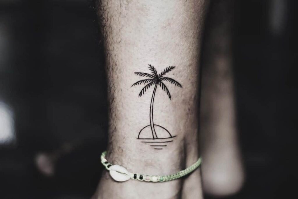traditional palm tree tattoos