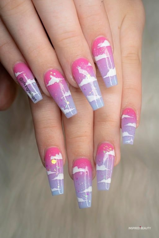 pastel nail design