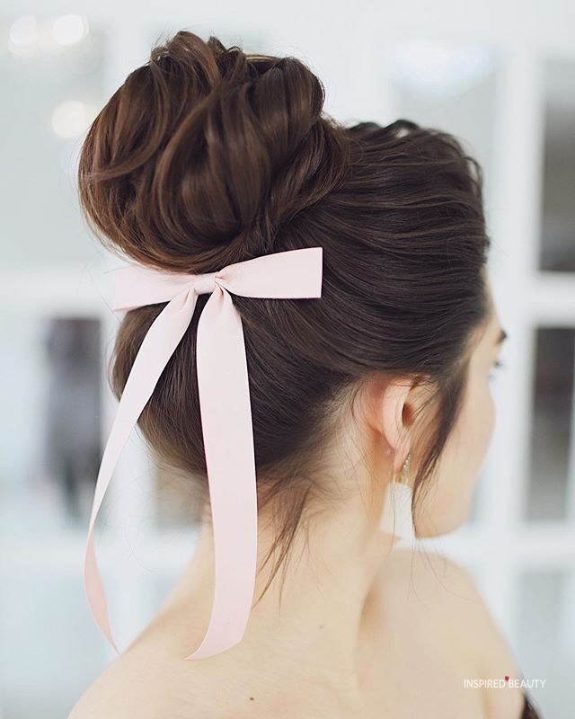 Elegant bun hairstyles