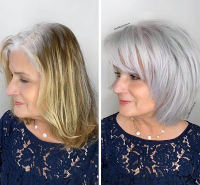This Hairdresser Makes Clients Embrace Going Gray With His Powerful ...