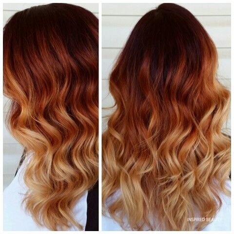 Copper RedOn Curly Brown hair