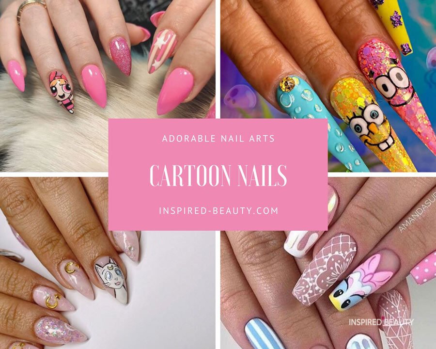 cartoon nail art design 2024