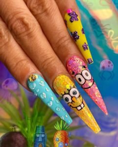 16 Cartoon Nails For a Fun Design - Inspired Beauty