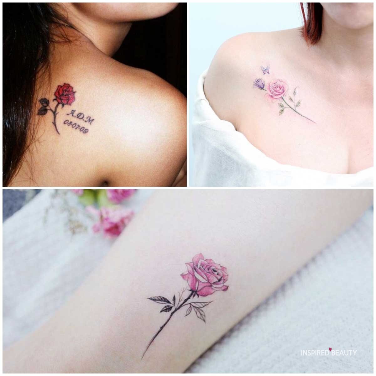 45 Cute Rose Tattoo Design Ideas Inspired Beauty