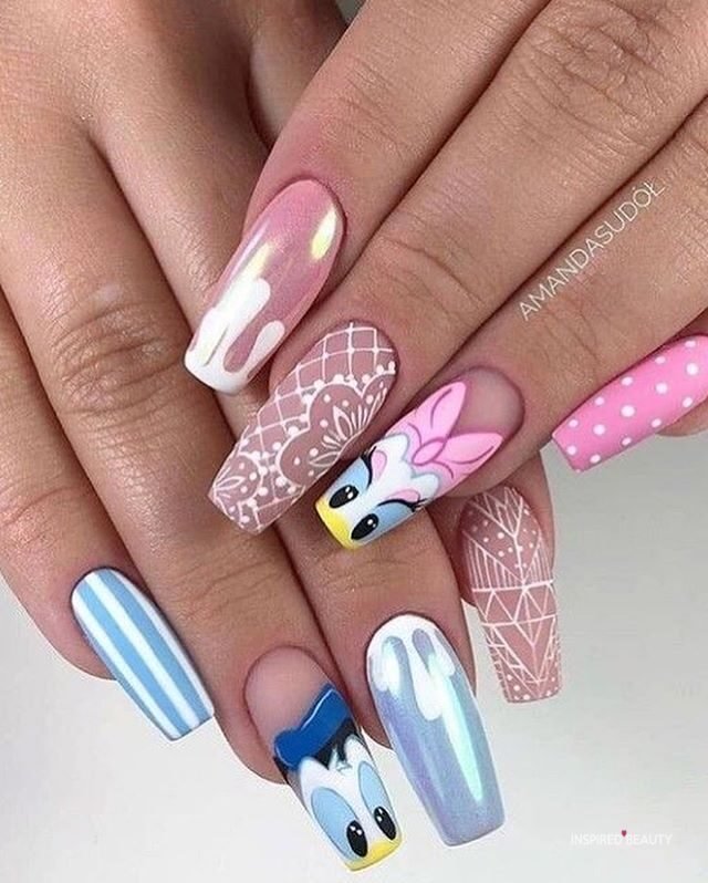 Cartoon nail art