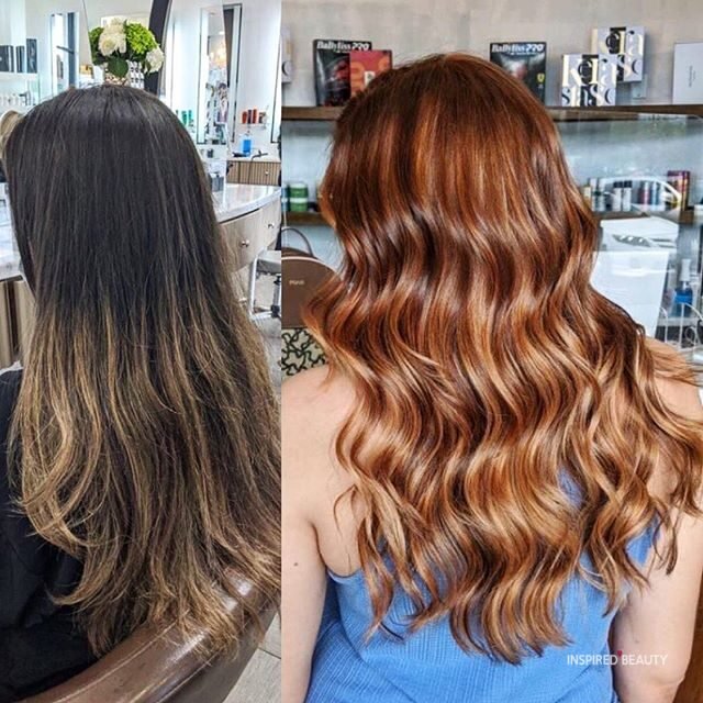 red copper balayage for all skin tones