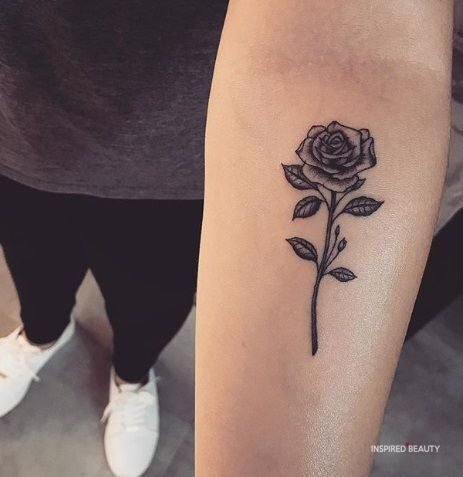 black rose tattoo design