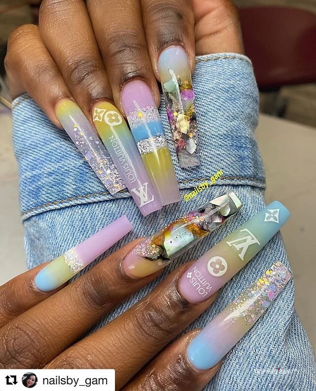 31 Cute Acrylic Nail Coffin Designs Inspired Beauty