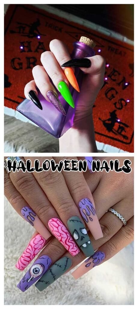 Creepy Halloween nails