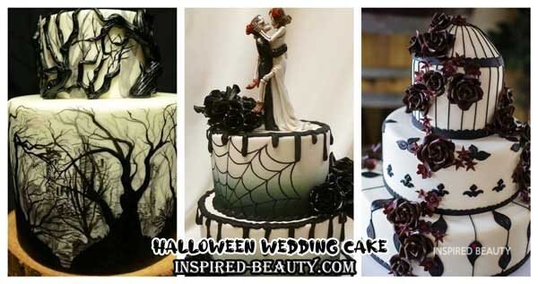 Halloween wedding cake