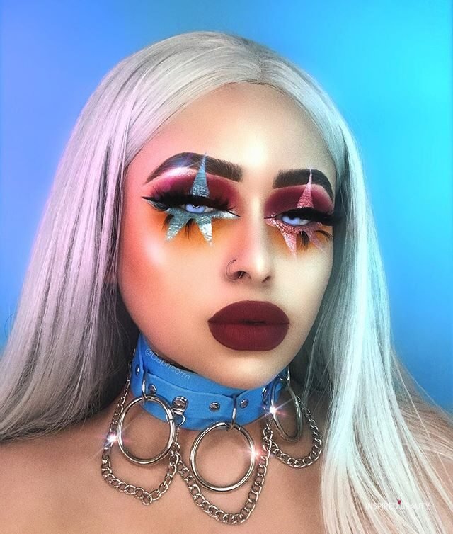 goth clown makeup
