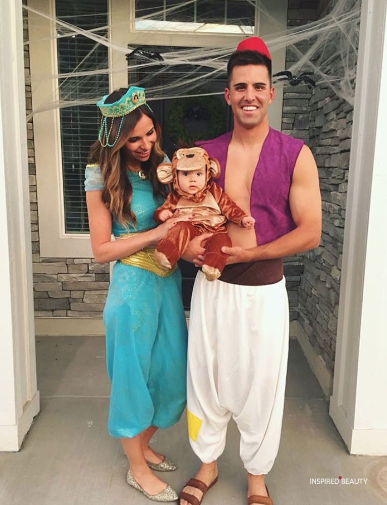 Aladdin, jasmine, Abu Halloween costume for the family 