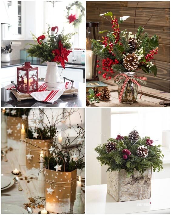 Elegant Christmas Centerpieces For The Table (25 Ideas)