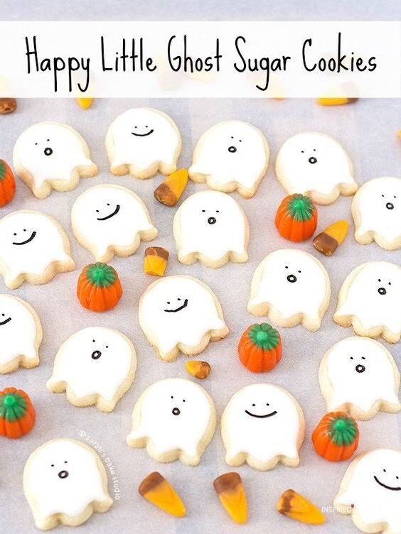 Cute Little Ghost Cookies