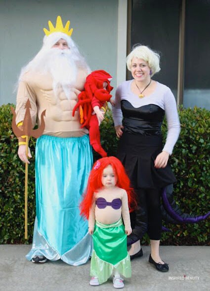 little mermaid family costumes for Halloween