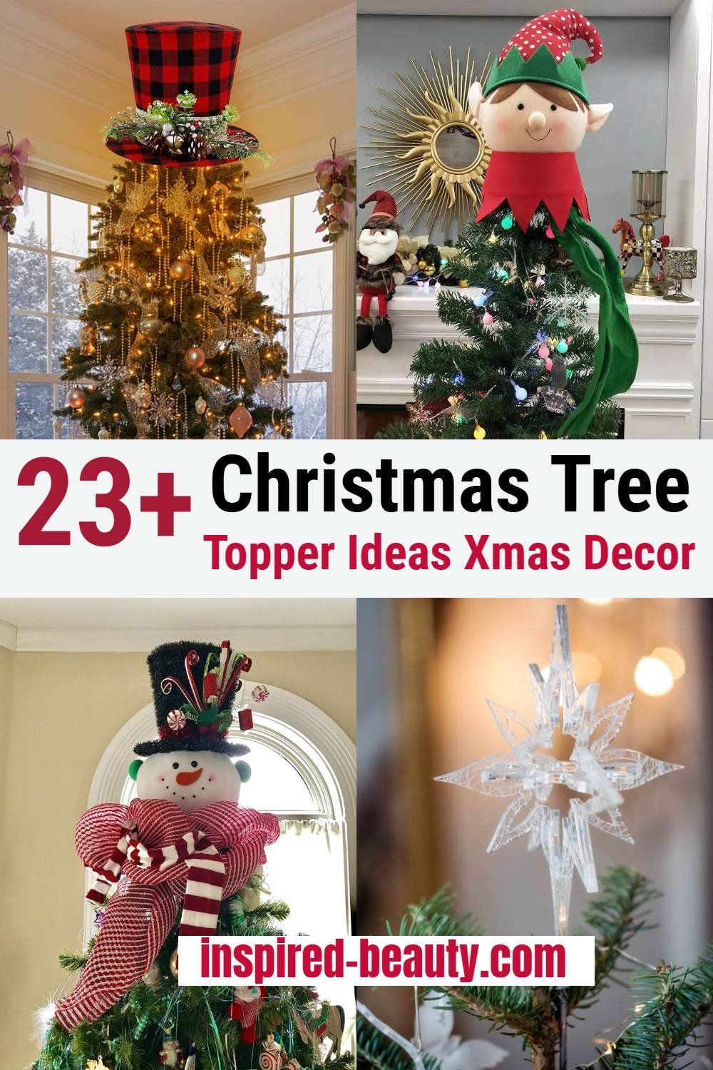 23 Christmas Tree Topper Ideas - Xmas Decorations