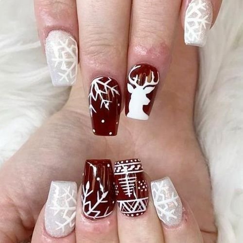 30+ Easy Christmas Gel Nails With Festive Look - Inspired Beauty