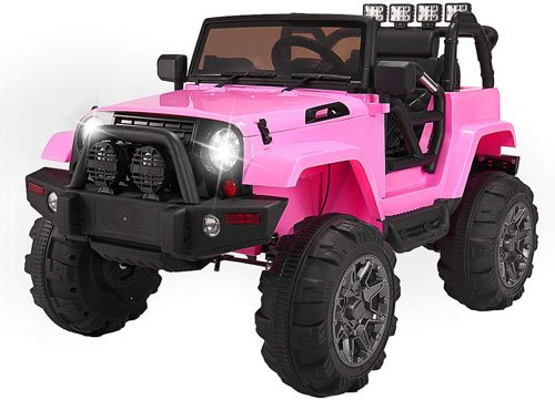 Pink 12volts battery car for kids 