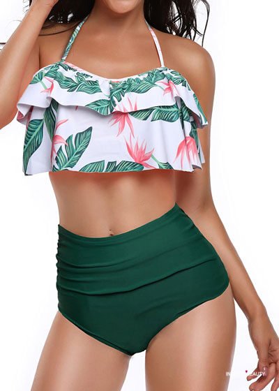 best two piece swimsuit to hide tummy bulge