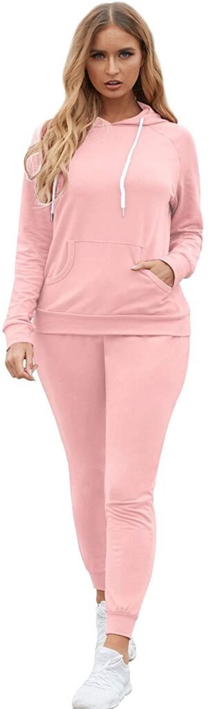 Pink Sweat suit outfit for 40 year old woman