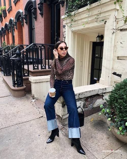 How to Wear Ribcage Jeans Anti-Skinny Jean Trend - Inspired Beauty