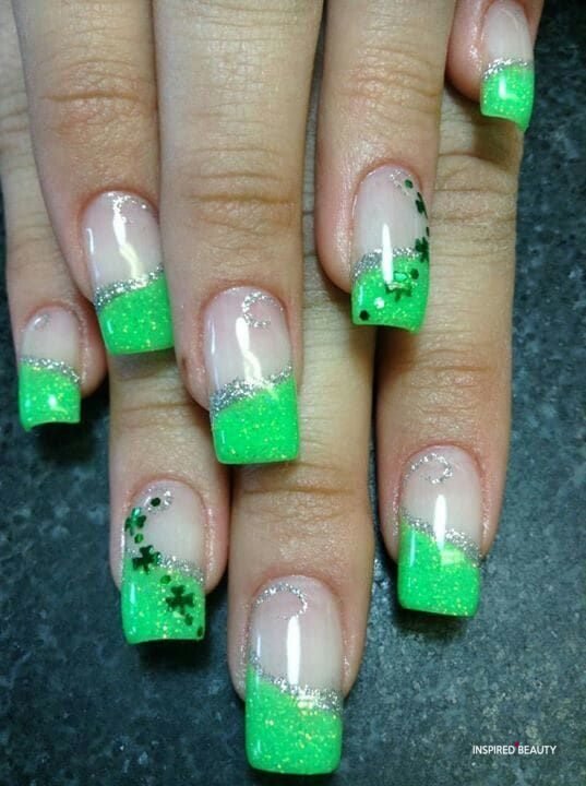 french st patrick's day nail art