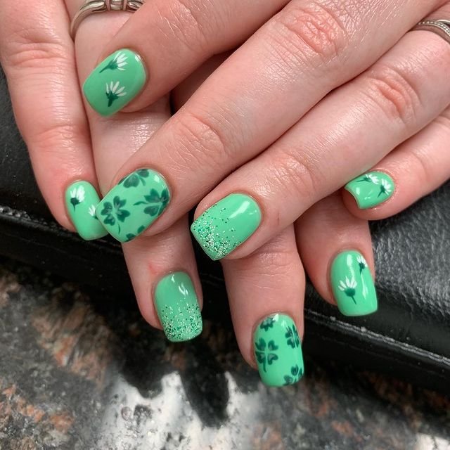 St Patrick's Day Nail Designs