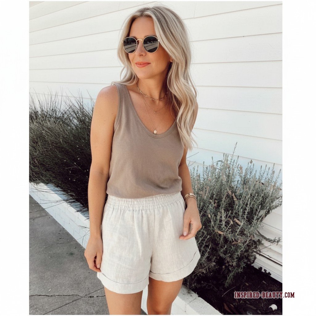 Linen Bermuda Shorts Outfit