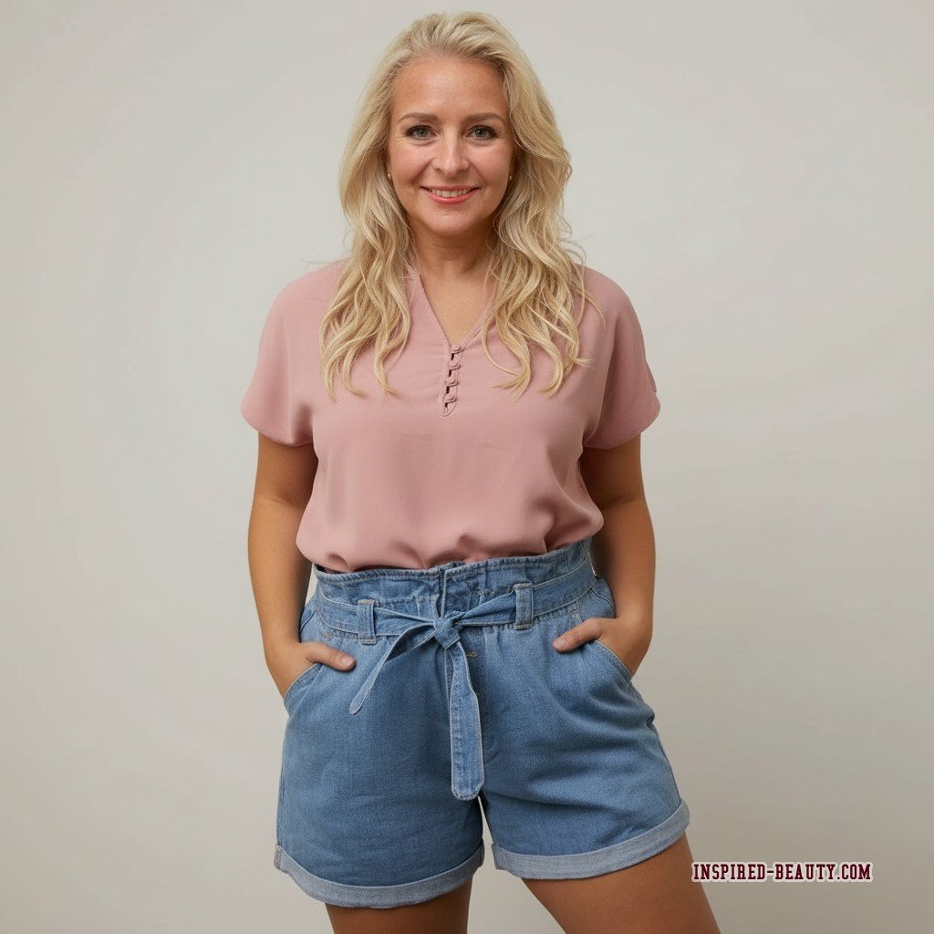 Paperbag Waist Shorts Outfit