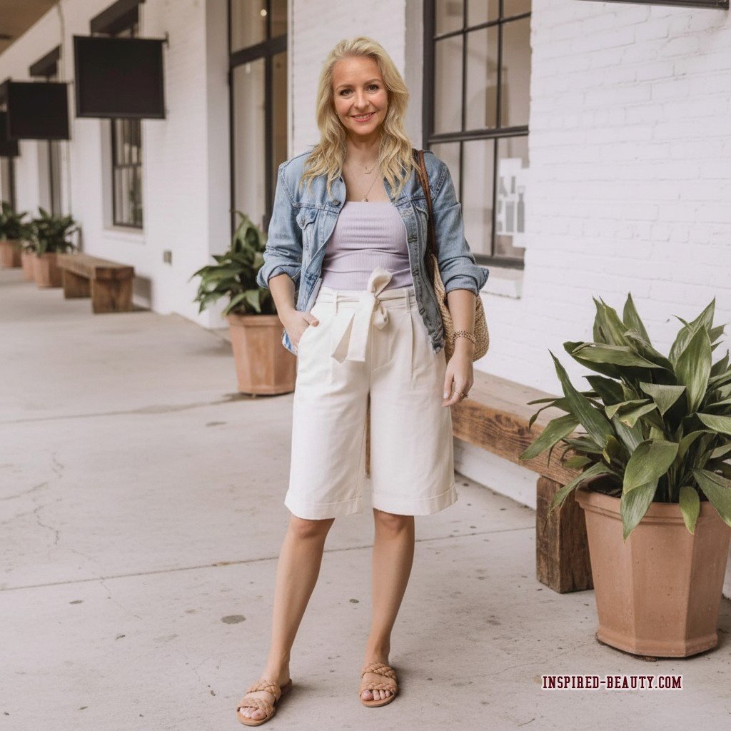 Pleated Shorts Outfit