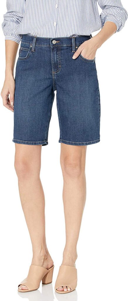 Relaxed-Fit Jeans Shorts Outfits for over 50