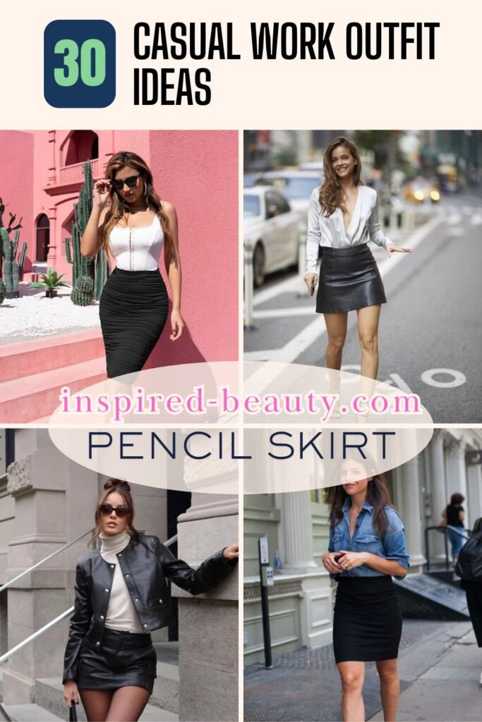 Casual Work Outfit ideas Pencil Skirt Outfit