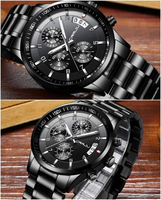Waterproof Chronograph Wristwatches - High School Graduation Gifts for Him