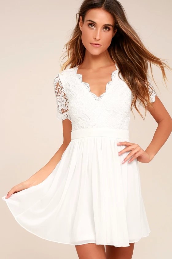 White Dresses For Juniors Graduation